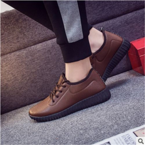 Boots - chaussures en PU ronde pour hiver - loisir - semelle plastique - Ref 955927
