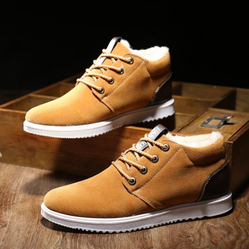 Boots - chaussures en toile ronde pour hiver - Angleterre - semelle plastique - Ref 955950