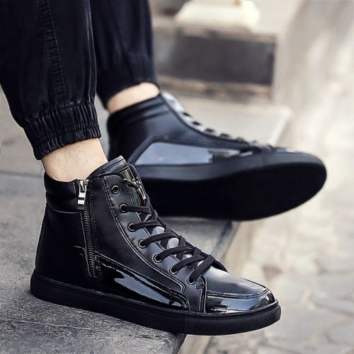 Boots - chaussures en PU ronde pour hiver - loisir - semelle caoutchouc - Ref 955967