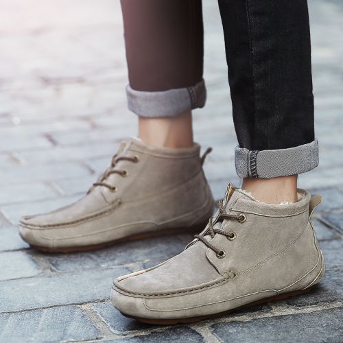 Boots - chaussures en Ercengzhupi ronde pour hiver - tendance des jeunes - semelle caoutchouc - Ref 955973