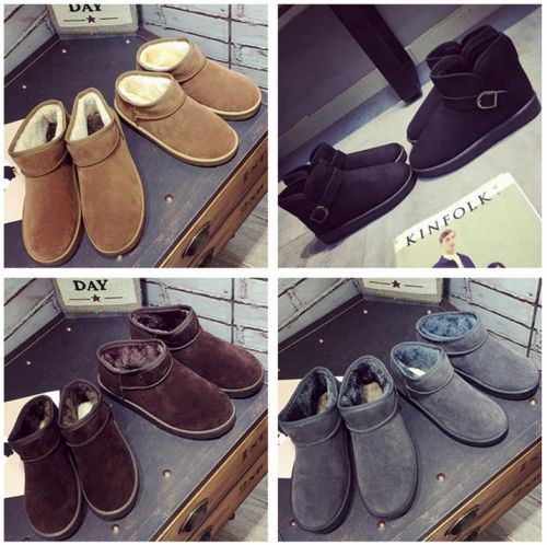 Boots - chaussures en Nubuck pour hiver - Ref 956048