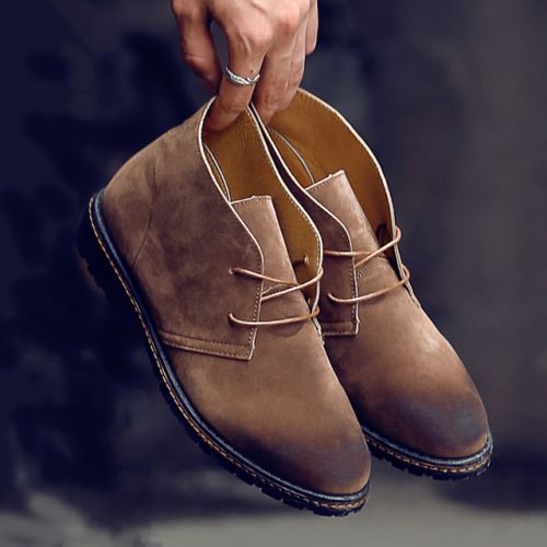 Boots - chaussures en Microfiber MR.LOVE ronde pour printemps - tendance des jeunes - semelle caoutchouc - Ref 956103