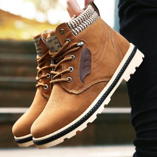Boots - chaussures en PU ronde pour hiver - loisir - semelle caoutchouc - Ref 956158