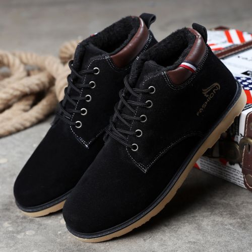 Boots - chaussures en PGNERDON ronde pour hiver - loisir - semelle caoutchouc - Ref 956172