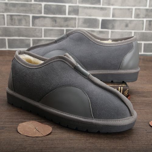 Boots - chaussures en Nubuck ronde pour hiver - national Wind - semelle caoutchouc - Ref 956214
