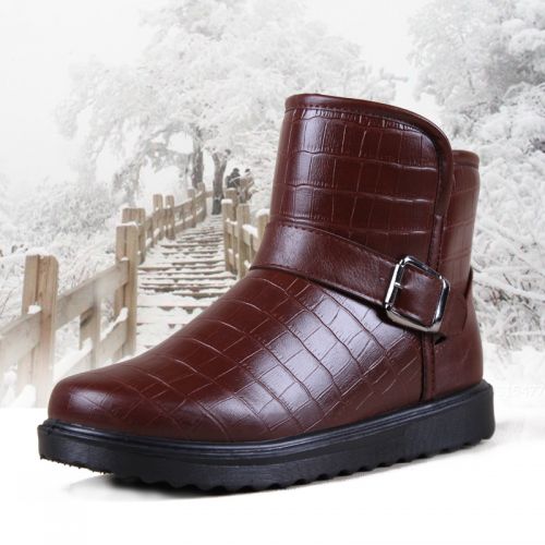 Boots - chaussures en PU ronde pour hiver - loisir - semelle PU - Ref 956217