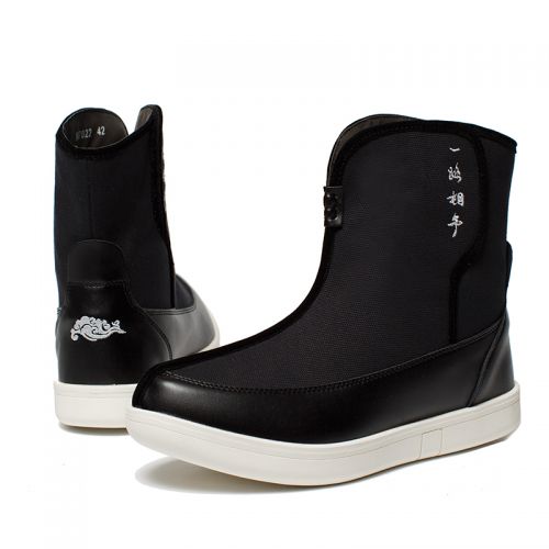 Boots - chaussures en pointu pour hiver - Retro - semelle caoutchouc - Ref 956221