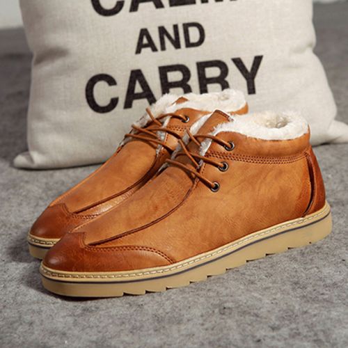 Boots - chaussures en PU IMARSE ronde pour hiver - Retro - semelle caoutchouc - Ref 956264