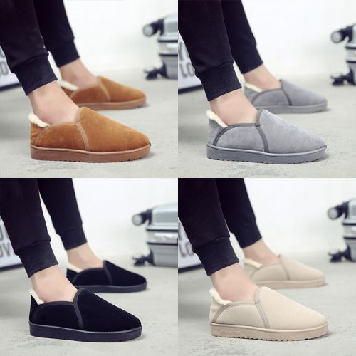 Boots - chaussures en Nubuck ronde pour hiver - loisir - semelle caoutchouc - Ref 956274