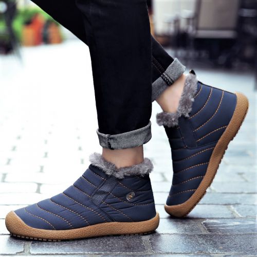 Boots - chaussures en toile ronde pour hiver - loisir - semelle caoutchouc - Ref 956276