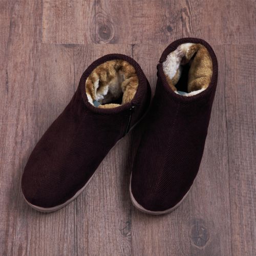 Boots - chaussures en velours côtelé ronde - Ref 956277