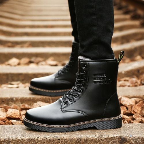 Boots - chaussures en PU PLAYCITY ronde pour hiver - semelle caoutchouc - Ref 956293