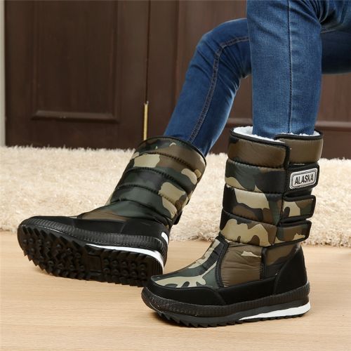 Boots - chaussures en satin ronde pour hiver - loisir - semelle fond composite - Ref 956315