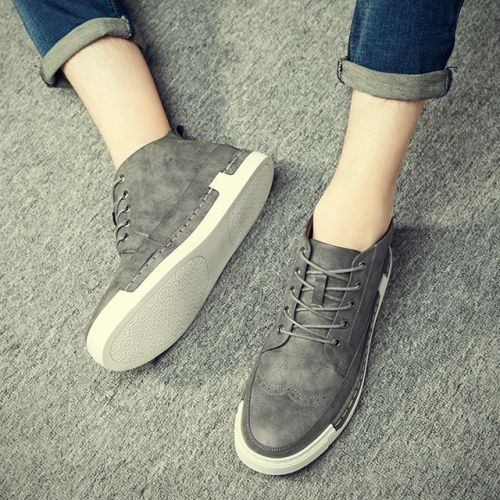 Boots - chaussures en Microfiber ronde pour hiver - loisir - semelle caoutchouc - Ref 956380
