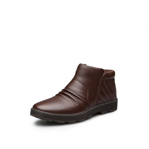 Boots - chaussures en cuir KANGNAI - simple - Ref 956404