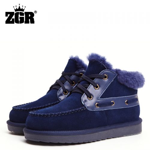 Boots - chaussures en de vache ronde pour hiver - Angleterre - semelle TPR - Ref 956454