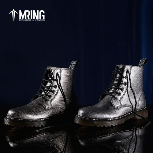 Boots - chaussures en Microfiber MRING ronde pour hiver - Angleterre - semelle caoutchouc - Ref 956475
