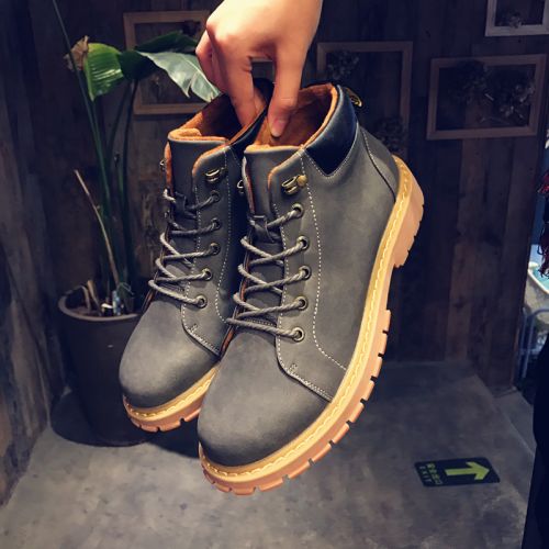 Boots - chaussures en Ercengzhupi ronde pour hiver - tendance des jeunes - semelle caoutchouc - Ref 956484