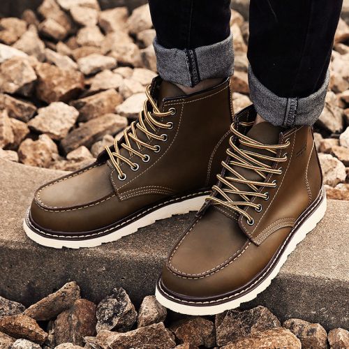 Boots - chaussures en plancher de cuir, En plus de de vache, VISMIX ronde pour hiver - loisir - semelle caoutchouc - Ref
