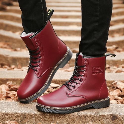 Boots - chaussures en PU ronde pour hiver - loisir - semelle caoutchouc - Ref 956527