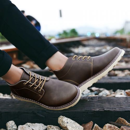 Boots - chaussures en PU ronde pour hiver - loisir - semelle caoutchouc - Ref 956528