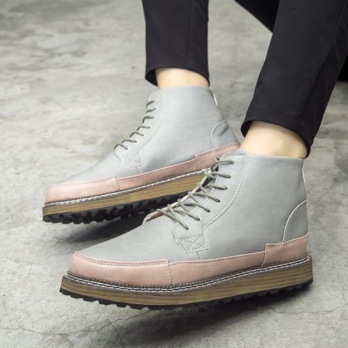 Boots - chaussures en PU ronde pour hiver - loisir - semelle caoutchouc - Ref 956532