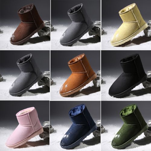 Boots - chaussures en Nubuck ronde pour printemps - loisir - semelle caoutchouc - Ref 956544