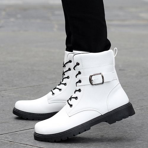 Boots - chaussures en PU ronde pour hiver - loisir - semelle caoutchouc - Ref 956547