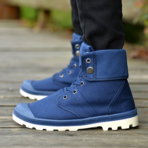 Boots - chaussures en coton ronde pour printemps - loisir - semelle caoutchouc - Ref 956549