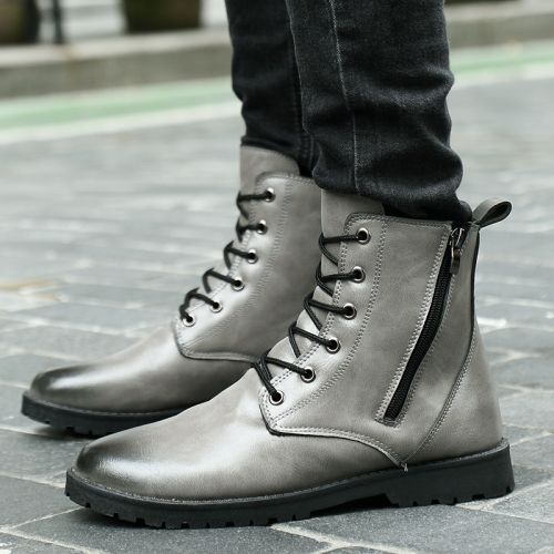 Boots - chaussures en PU ronde pour hiver - loisir - semelle caoutchouc - Ref 956561