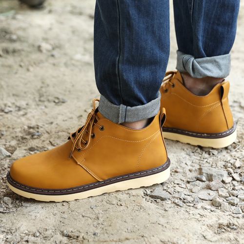 Boots - chaussures en PU ronde pour hiver - loisir - semelle caoutchouc - Ref 956568