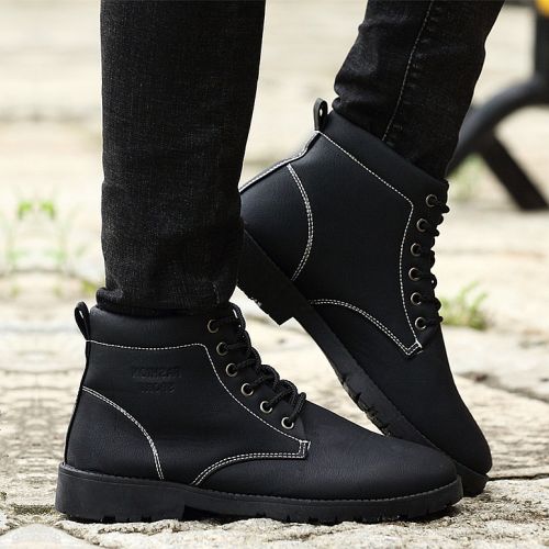 Boots - chaussures en PU VUITN ROONEY ronde pour hiver - loisir - semelle caoutchouc - Ref 956683