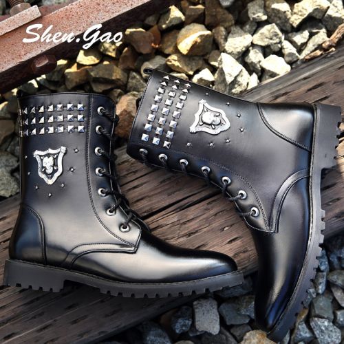 Boots - chaussures en PU SHEN.GAO ronde pour hiver - loisir - semelle caoutchouc - Ref 956708