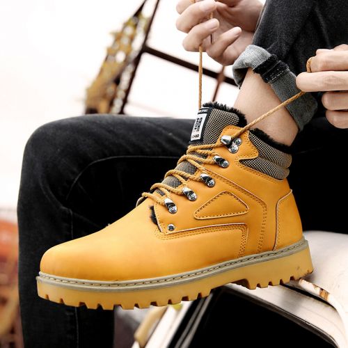 Boots - chaussures en PU ronde pour hiver - loisir - semelle caoutchouc - Ref 956728