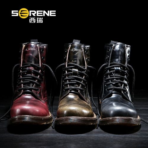 Boots - chaussures en plancher de cuir, En plus de de vache, SERENE ronde pour hiver - loisir - semelle TPR - R