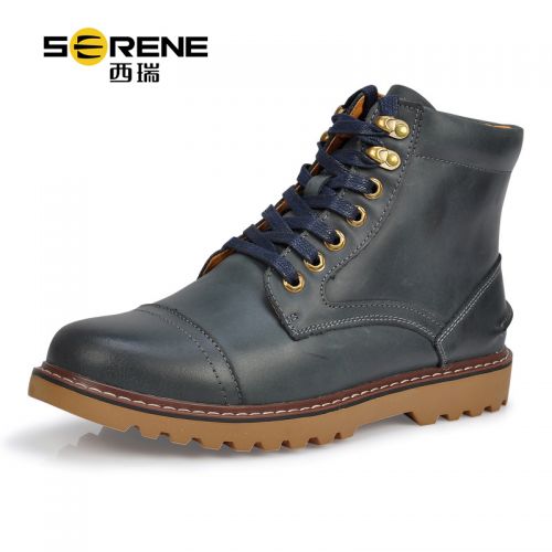 Boots - chaussures en plancher de cuir, En plus de de vache, SERENE ronde pour printemps - loisir - semelle caoutchouc -