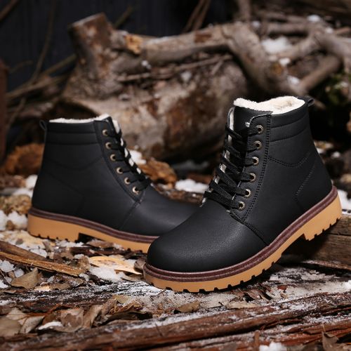 Boots - chaussures en PU ronde pour hiver - loisir - Ref 956771