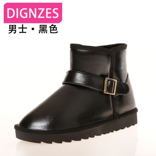 Boots - chaussures en plancher de cuir, En plus de de vache, DIGNZES ronde pour hiver - Europe - semelle TPR - 
