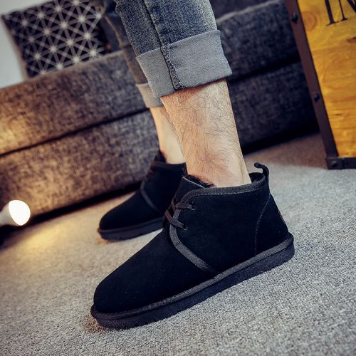Boots - chaussures en Nubuck ronde pour hiver - Europe - semelle TPR - Ref 956812