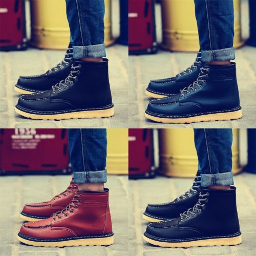 Boots - chaussures en Cuir spatial ronde pour printemps - tendance des jeunes - semelle caoutchouc - Ref 956865