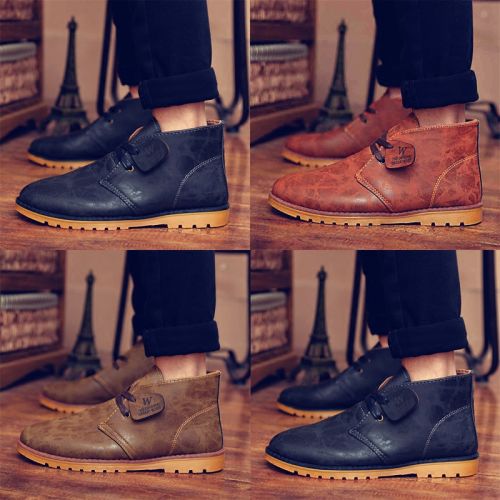 Boots - chaussures en Cuir spatial ronde pour printemps - tendance des jeunes - semelle caoutchouc - Ref 956886