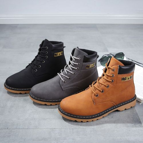 Boots - chaussures en PU OKKO ronde pour hiver - loisir - semelle caoutchouc - Ref 956898