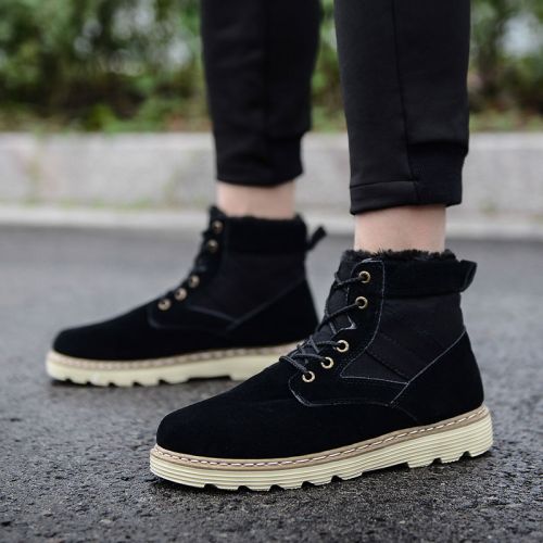 Boots - chaussures en PU ronde pour hiver - loisir - semelle caoutchouc - Ref 956911