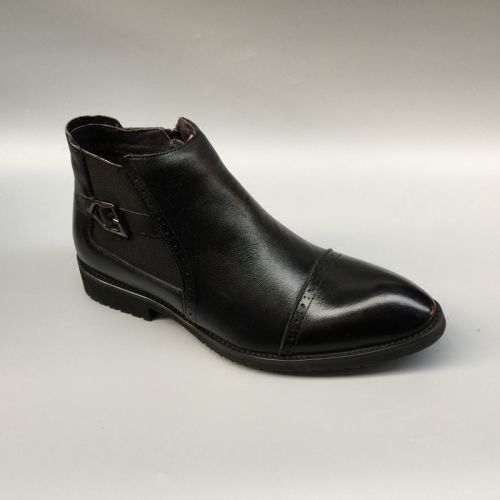 Boots - chaussures en Première couche de cuir, En plus de de vache, - Ref 956919