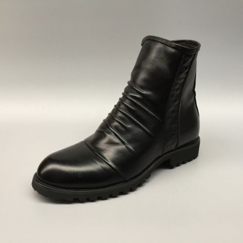 Boots - chaussures en Première couche de cuir, En plus de de vache, - Ref 956922