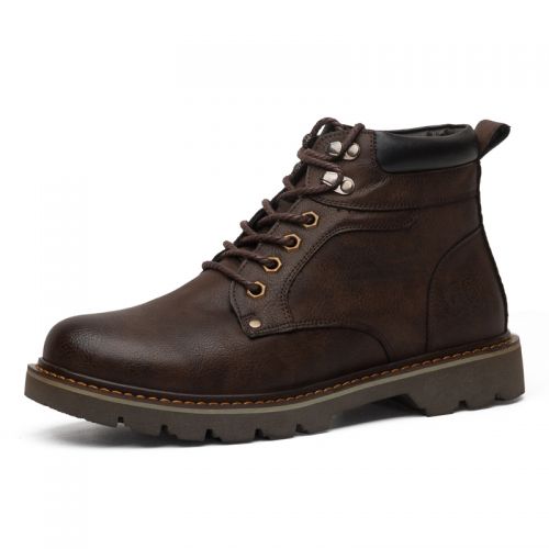 Boots - chaussures en PU ronde pour hiver - Angleterre - semelle caoutchouc - Ref 956929