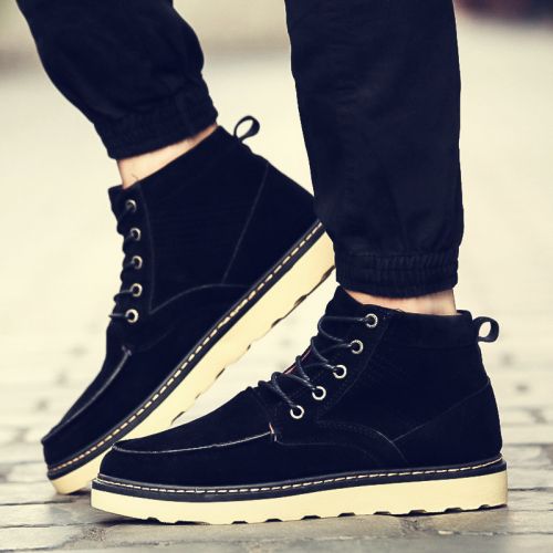 Boots - chaussures en PU ronde pour hiver - loisir - semelle caoutchouc - Ref 956969
