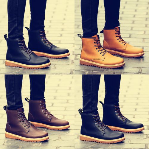 Boots - chaussures en PU ronde pour hiver - tendance des jeunes - semelle caoutchouc - Ref 956973