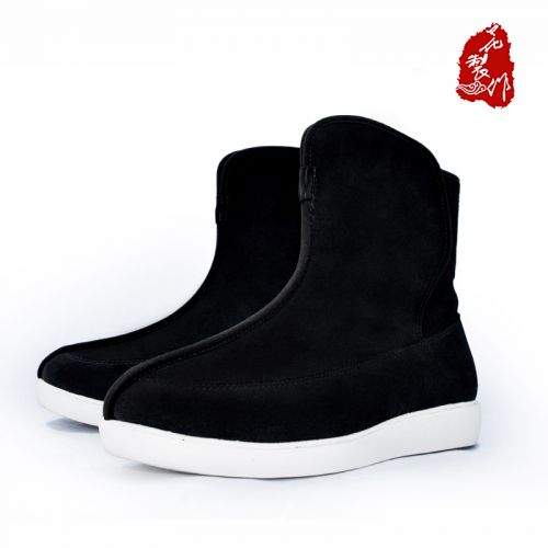 Boots - chaussures en Microfiber ronde pour hiver - tendance des jeunes - semelle caoutchouc mousse EVA - Ref 957038