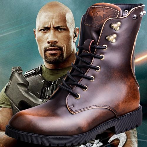 Boots - chaussures en cuir ronde pour hiver - Angleterre - semelle caoutchouc - Ref 957046